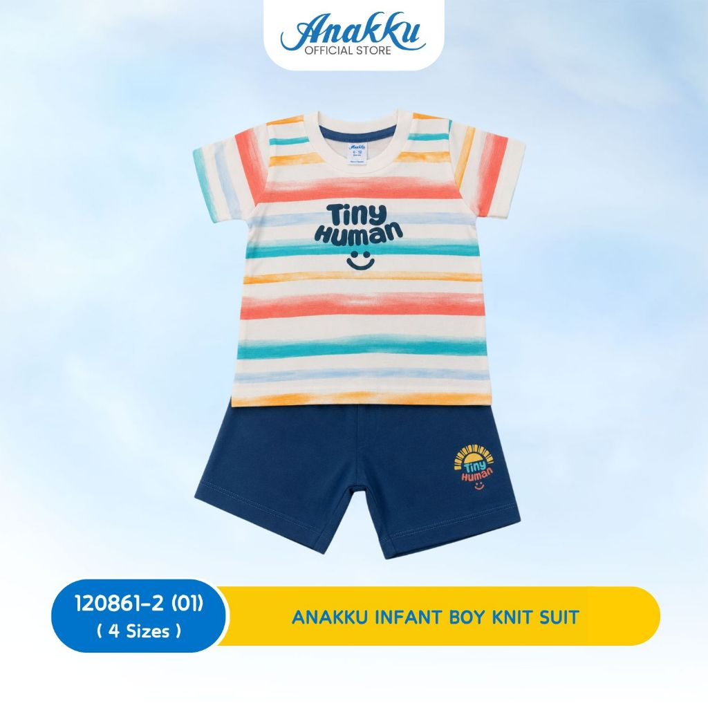 Anakku Boys Knit Suit- Top & Bottom (6 Mth to 24 Mth) - 120861-2(01 - 06)