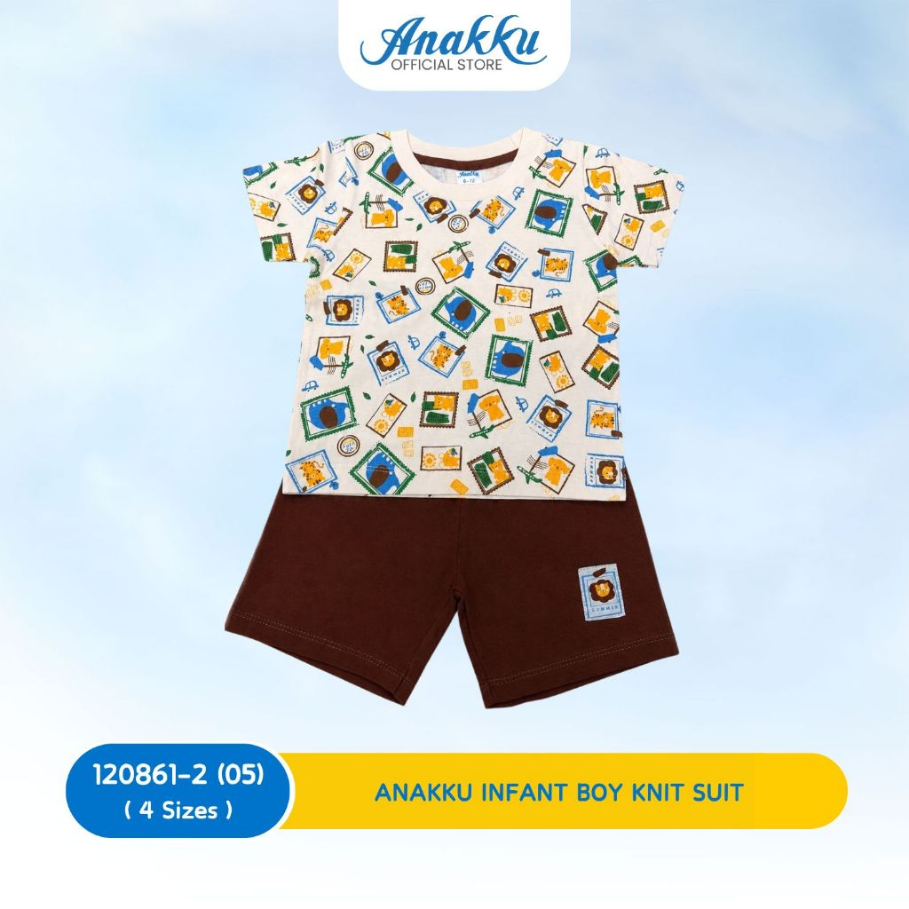 Anakku Boys Knit Suit- Top & Bottom (6 Mth to 24 Mth) - 120861-2(01 - 06)