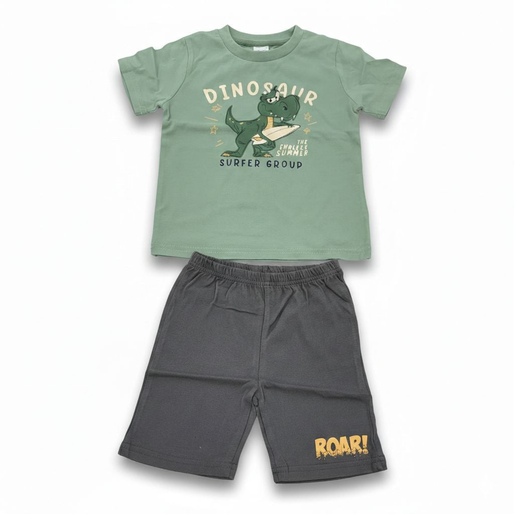 ANAKKU Boys Suit - Top & Bottom | Set Baju Kanak2 Lelaki - Baju & Seluar (1yr to 3yrs) EAK1170-4 (11 TO 18)