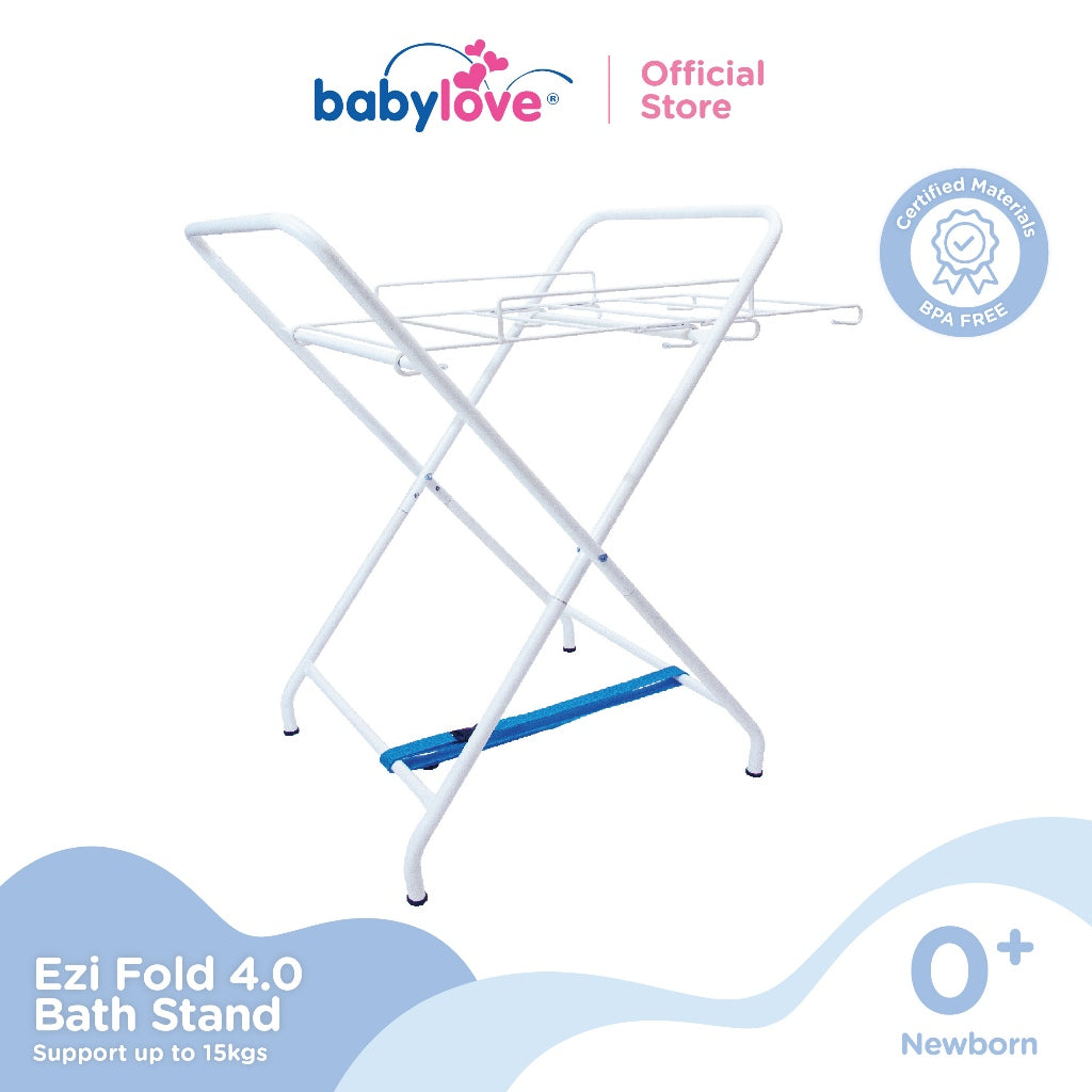 Babylove Ezi-Fold Stand Mandi Bayi Boleh Lipat | 3-Height Adjustable | Support Up to 15kg
