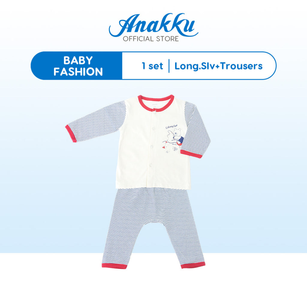 Anakku [0-12M] Newborn Baby Boy Clothing Suit Set Baju Bayi Lelaki EAK857-2