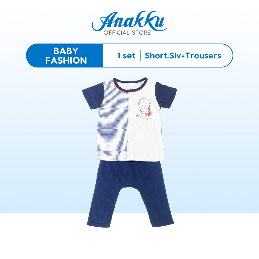 Anakku [0-12M] Newborn Baby Boy Clothing Suit Set Baju Bayi Lelaki EAK857-2