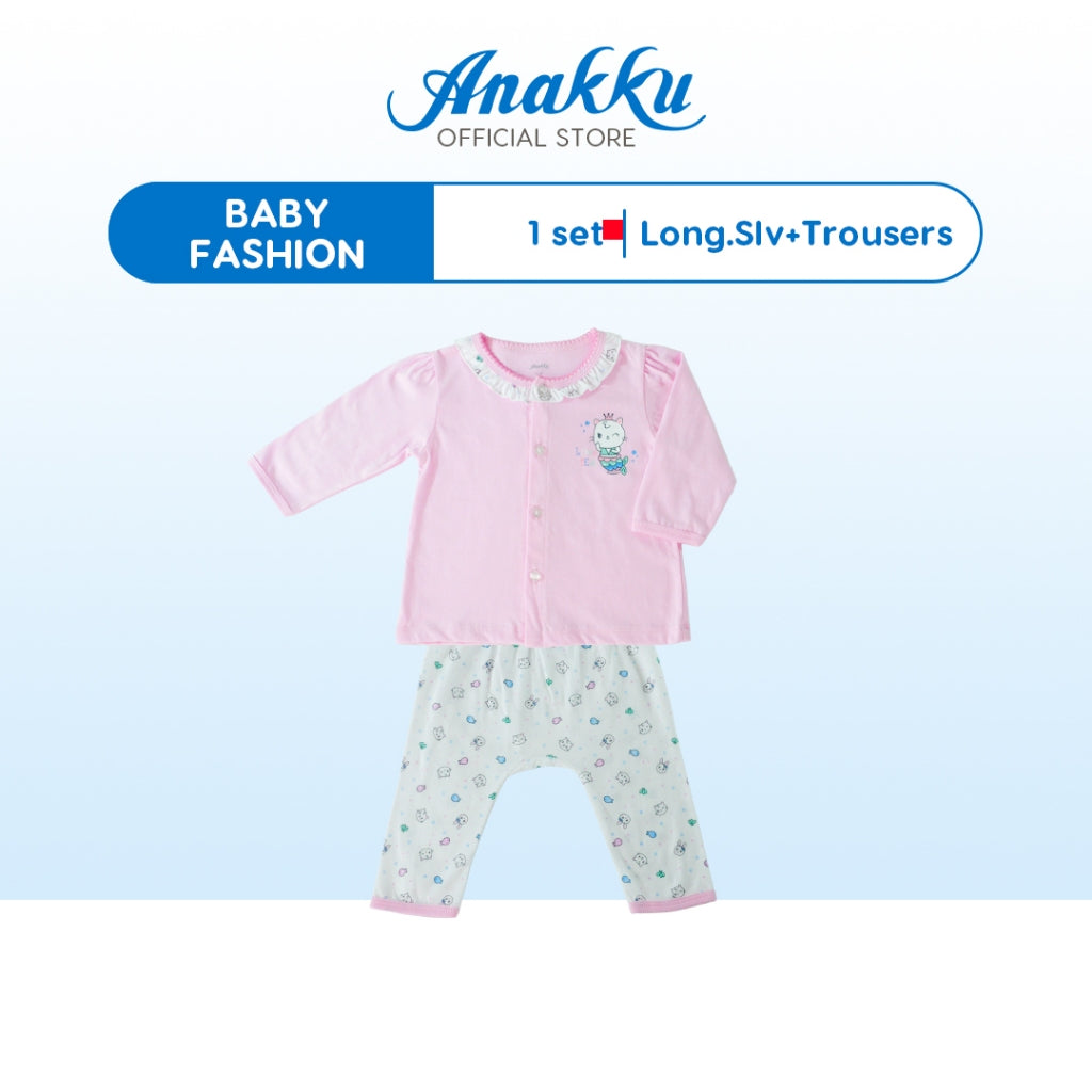 Anakku [0-12M] Newborn Baby Girl Clothing Suit Set Baju Bayi Perempuan EAK746-2