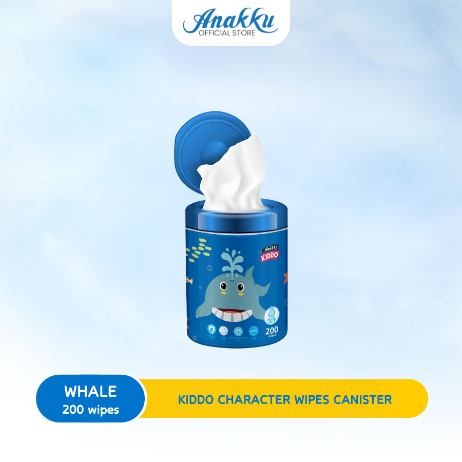 Anakku Kiddo Character Wipes Canister 200's WTC2005