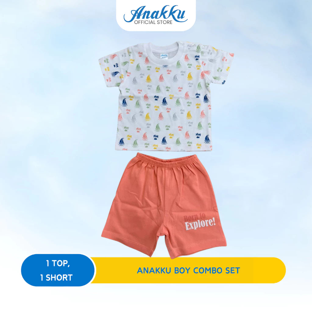 ANAKKU BOYS KNIT SUIT- TOP & BOTTOM (6 Mth to 24 Mth)