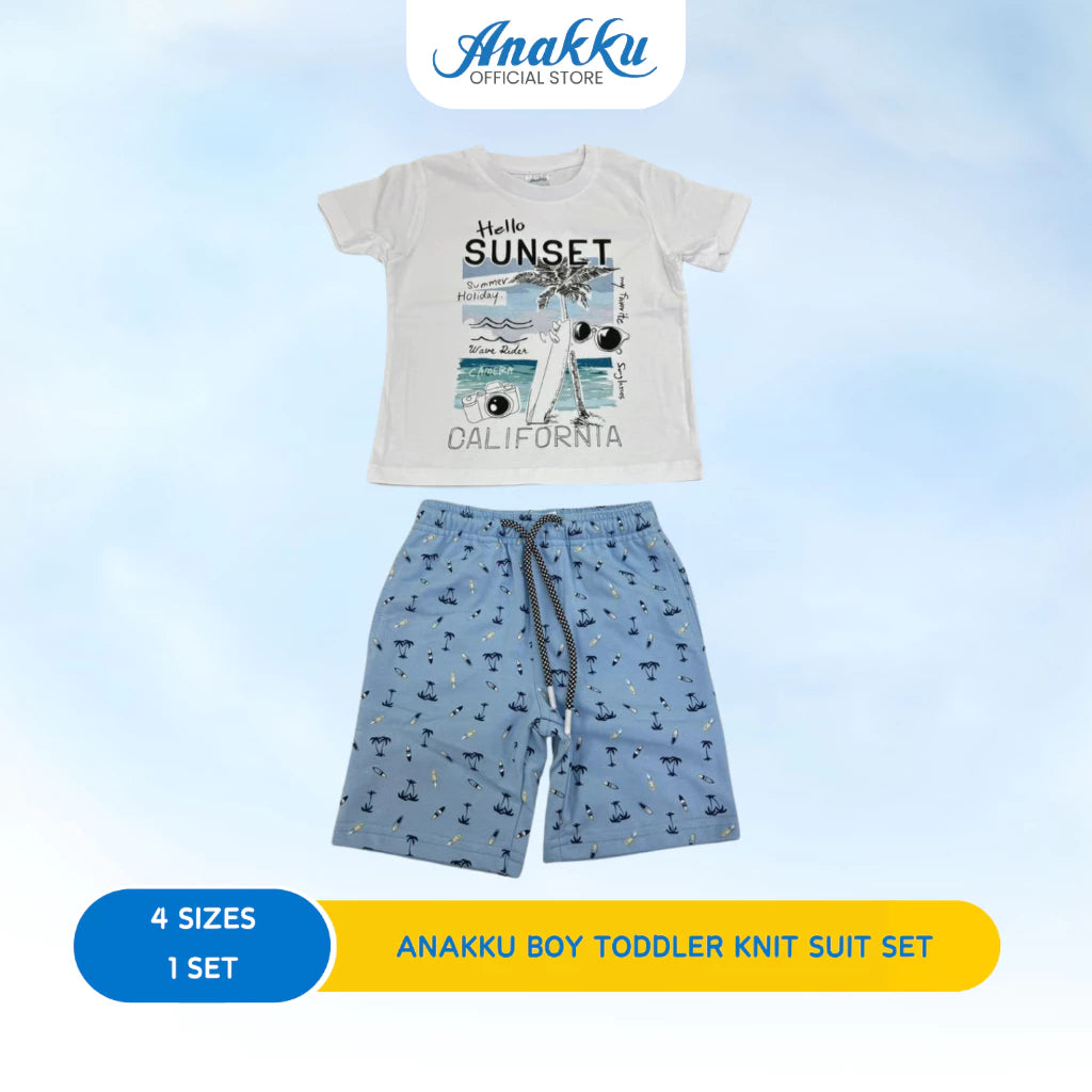 ANAKKU BOYS KNIT SUIT -SHORT SLV SLV TOP &SHORT PANT( 1 yr to 5 yrs) (Copy)