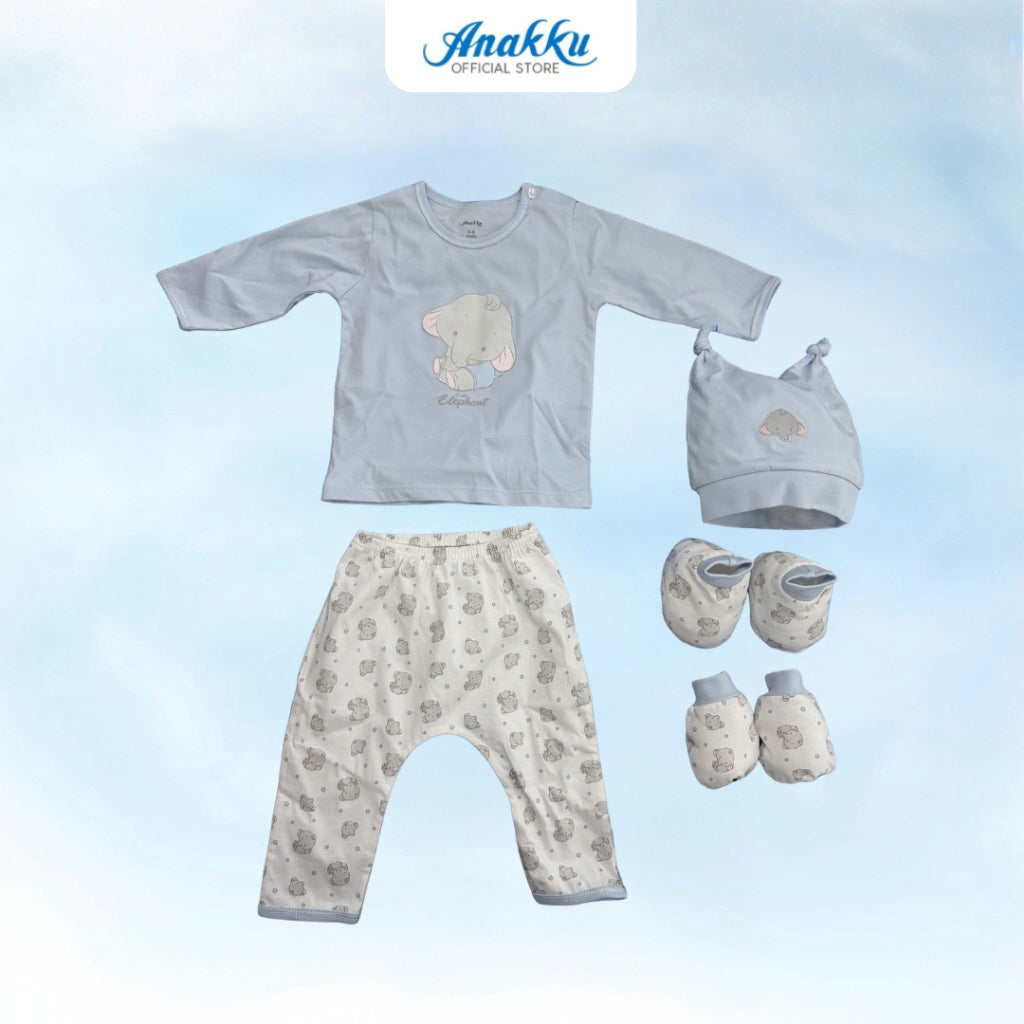 Anakku Newborn Baby Boy/Girl Pyjamas Gift Set 0-6M