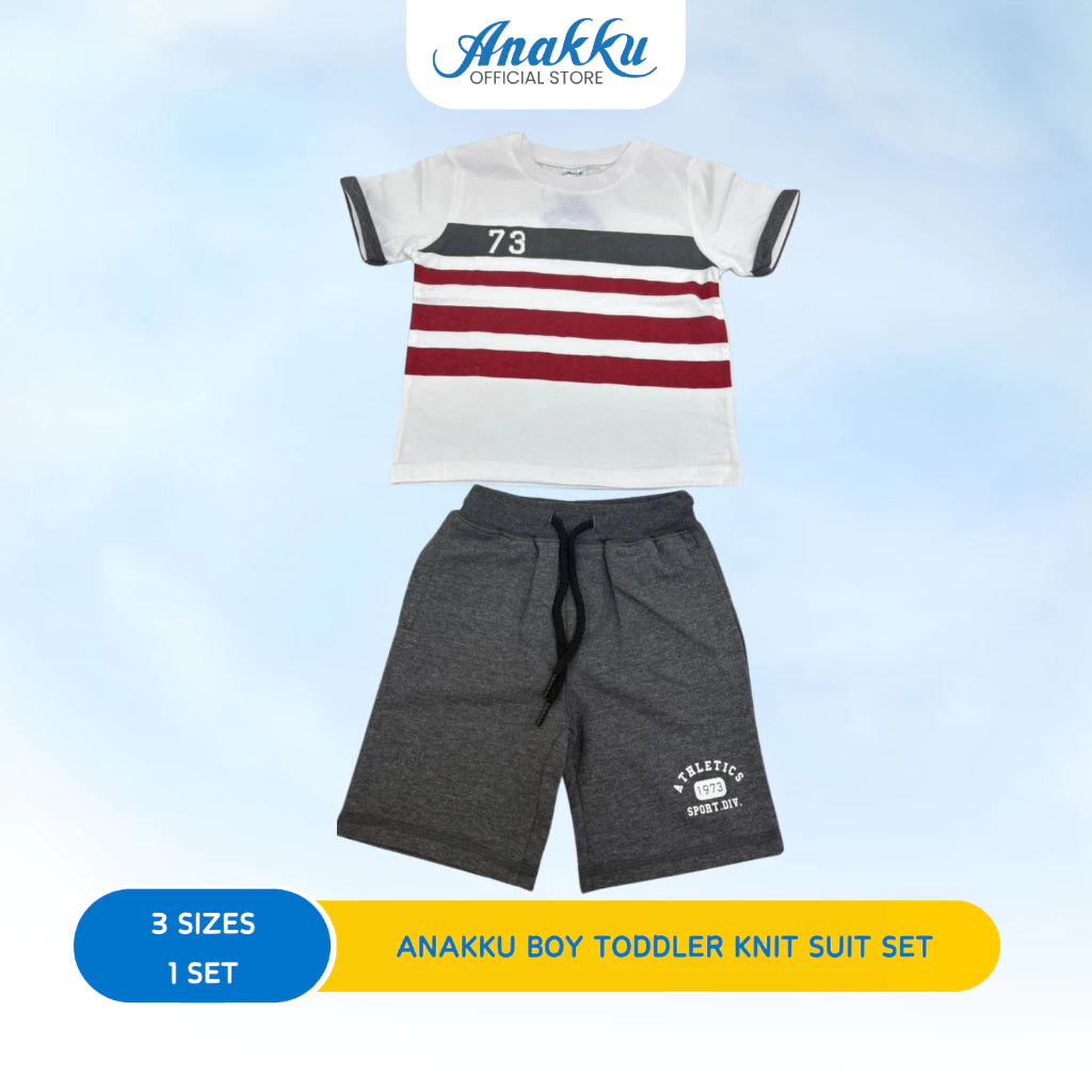 ANAKKU BOYS KNIT SUIT -SHORT SLV SLV TOP &SHORT PANT( 1 yr to 5 yrs)