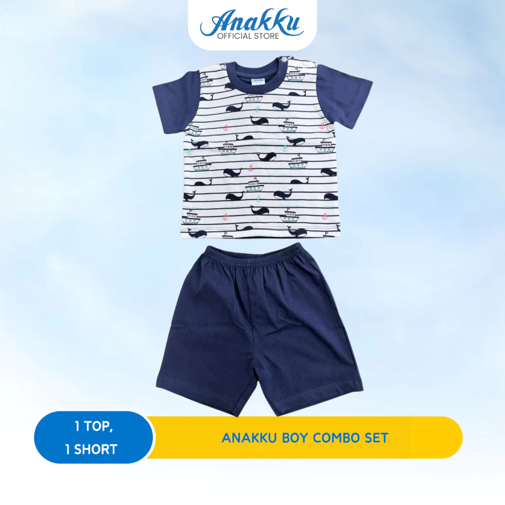 ANAKKU BOYS KNIT SUIT- TOP & BOTTOM (6 Mth to 24 Mth)