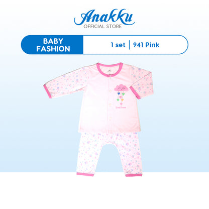 Anakku [0-12M] Baby Girl Newborn Suit Set Baju Bayi Perempuan EAK941-2