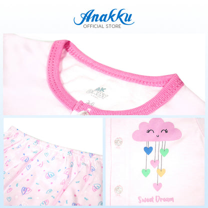 Anakku [0-12M] Baby Girl Newborn Suit Set Baju Bayi Perempuan EAK941-2