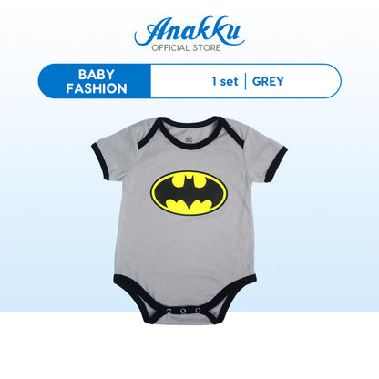 Anakku [0-12M] DC Superhero Baby Boy Short Romper Bodysuit Baju Bayi Lelaki EDC884