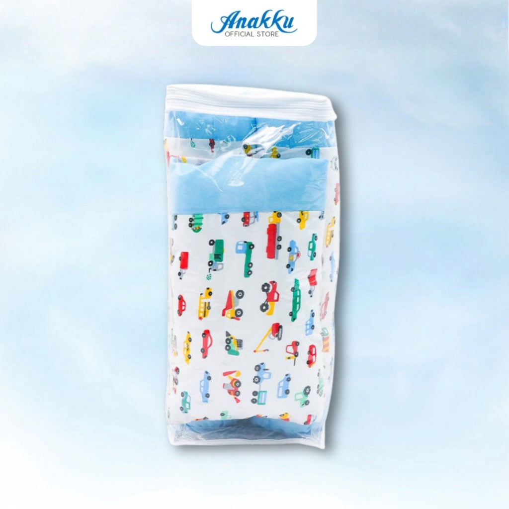 Anakku Bedding Set 3 in 1 Pillow & Bolsters Set (Car) | Set Bantal Bayi 174-749
