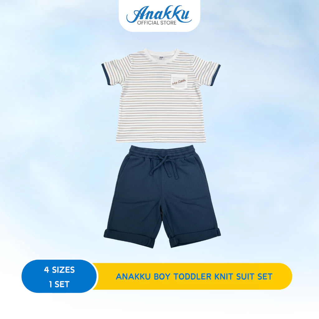ANAKKU BOYS KNIT SUIT -SHORT SLV SLV TOP &SHORT PANT( 1 yr to 5 yrs)
