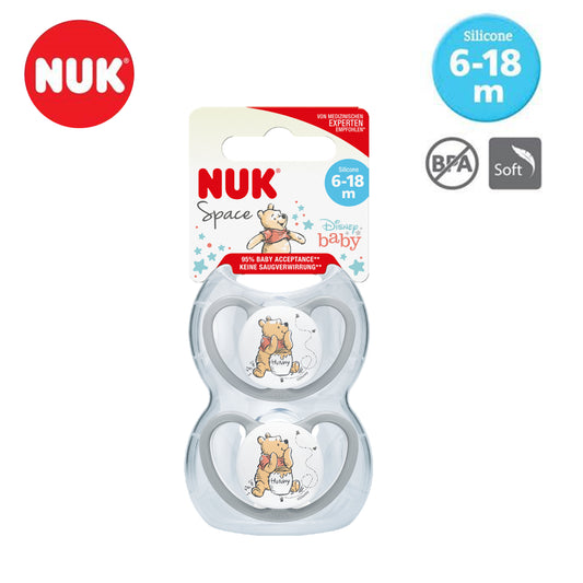 NUK Disney Winnie the Pooh Space Silicone Soother S2 (6-18 months)