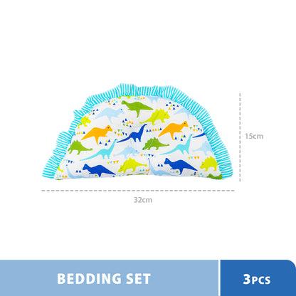 Anakku Bedding Set 3 in 1 D/F Dimple Pillow & Bolsters Set (Dino)174-711