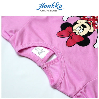 Anakku Disney Baby Girl Newborn Suit Set Baju Bayi Perempuan [Short-Slv+Pants] [3-18 Months] EDS542-2