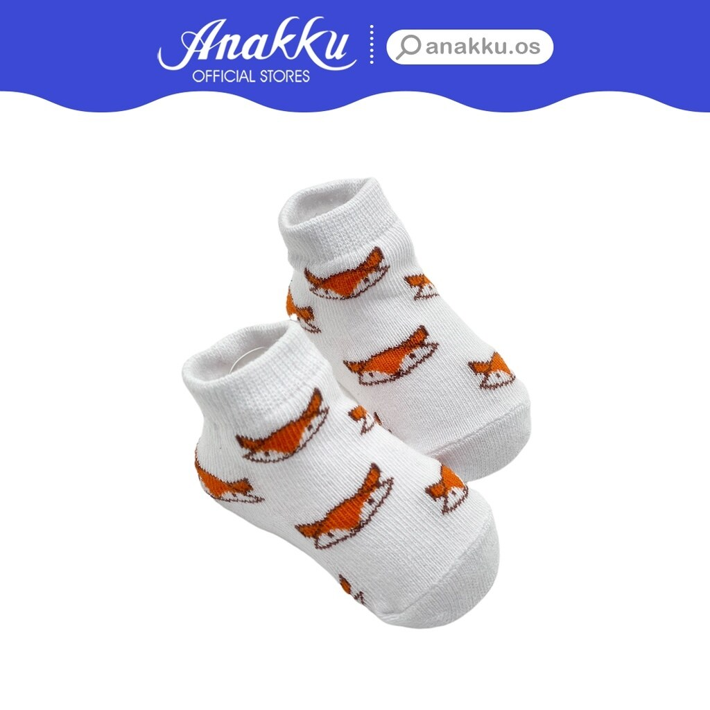 Anakku Newborn Baby Boy Fashion Socks Prints Footwear Sarung Kaki Bayi EAK396-1