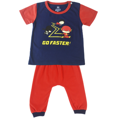 Anakku Baby Boy Newborn DC Superhero Suit Set Clothes Pyjamas Baby Sleepwear Baju Tidur Bayi Lelaki EDC880-2