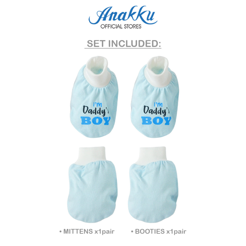 Anakku Newborn Baby 2 IN 1 Mittens and Booties Accessories Set Sarung Tangan/Kaki Bayi EAK790-1