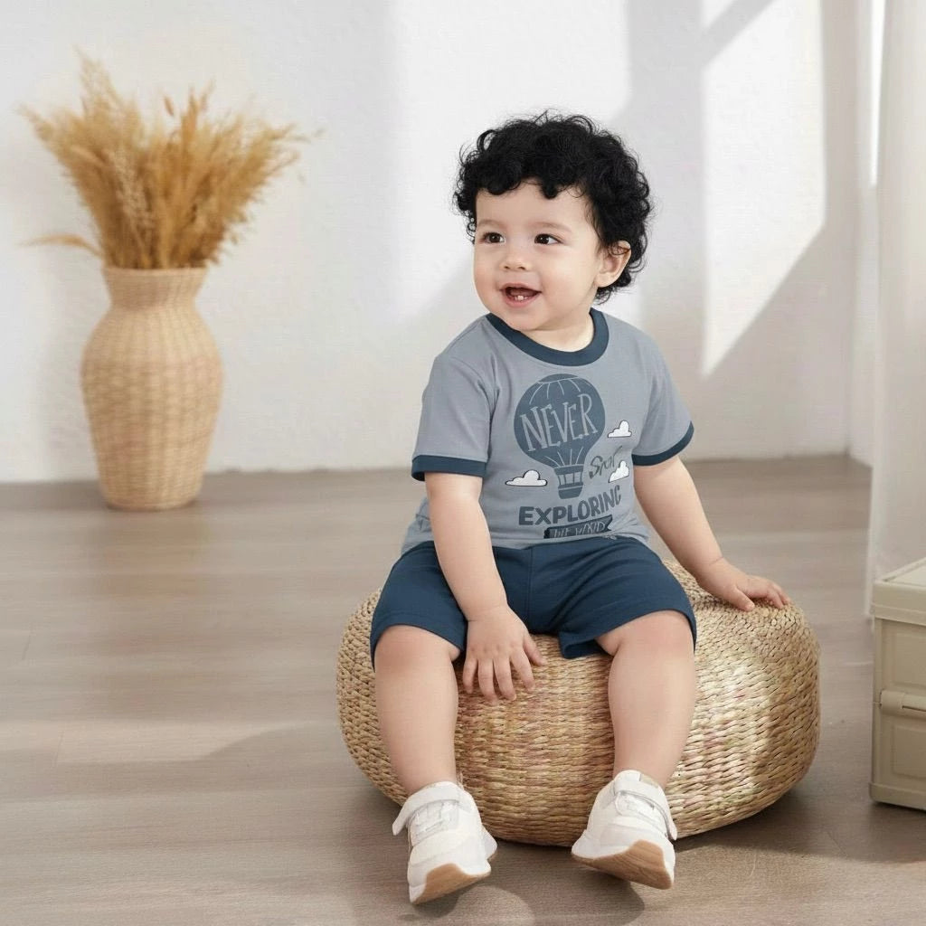 ANAKKU BOYS KNIT SUIT TOP & BOTTOM (1 - 3 years) - EAK1157-4