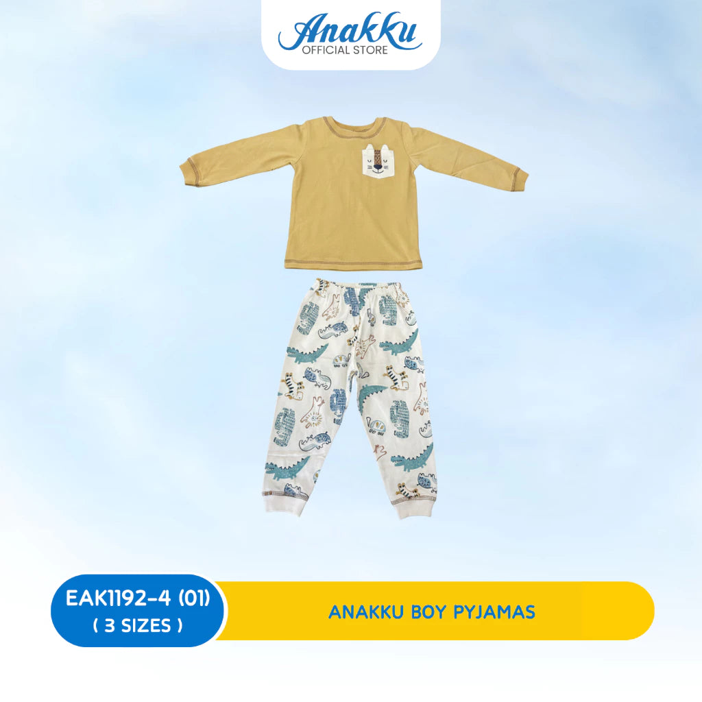 Anakku Boys Knit Pyjama Set -L/SLV Top & Long Pant( 1 yr to 3 yrs) EAK1166-4 (01 TO 04),EAK1167-4 (01 TO 02)