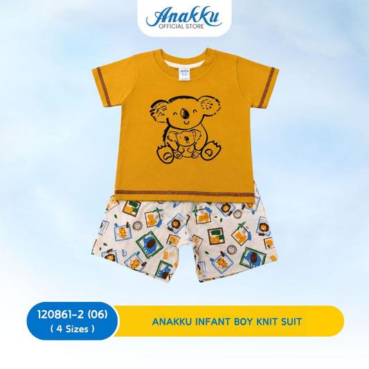 Anakku Boys Knit Suit- Top & Bottom (6 Mth to 24 Mth) - 120861-2(01 - 06)
