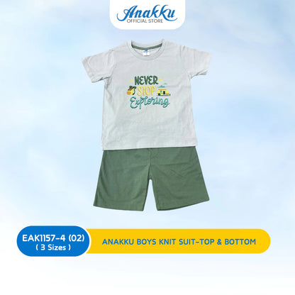 ANAKKU BOYS KNIT SUIT TOP & BOTTOM (1 - 3 years) - EAK1157-4