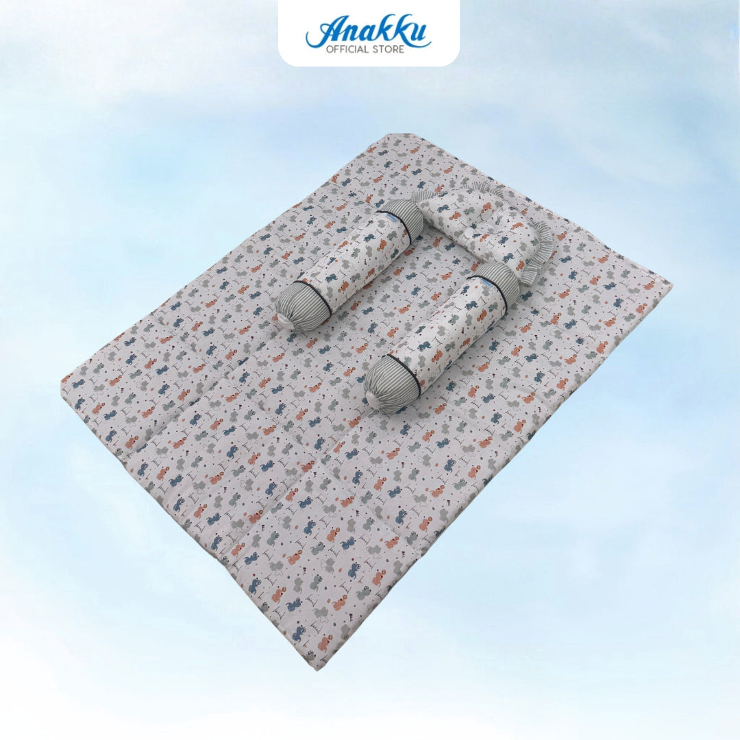 Anakku Bedding Set (Baby Elephant) | Set Bantal Bayi