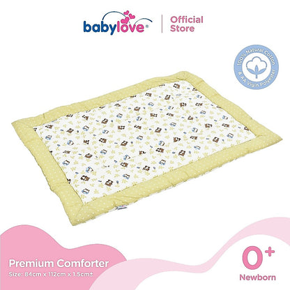 Babylove Premium Baby Comforter (100% Cotton with Polyester Fibre Filling) (84cm x 112cm)