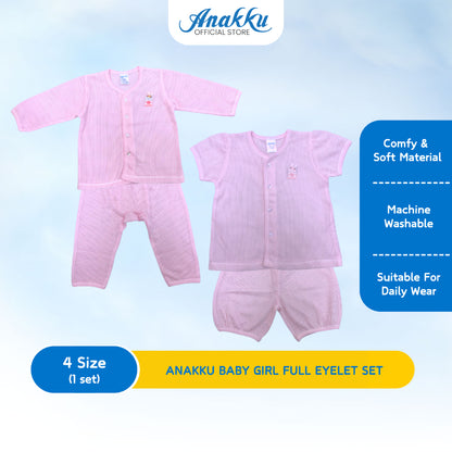 Anakku Newborn Set Baju Lubang Bayi Perempuan [0-18 Months] 120762-2/ 120763-2