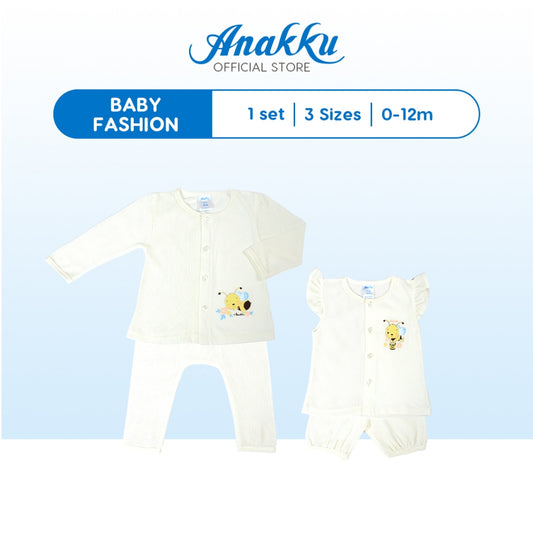 Anakku [0-12M] Newborn Baby Girl Suit Set-Mix Eyelet Baju Bayi Perempuan EAK1026-2
