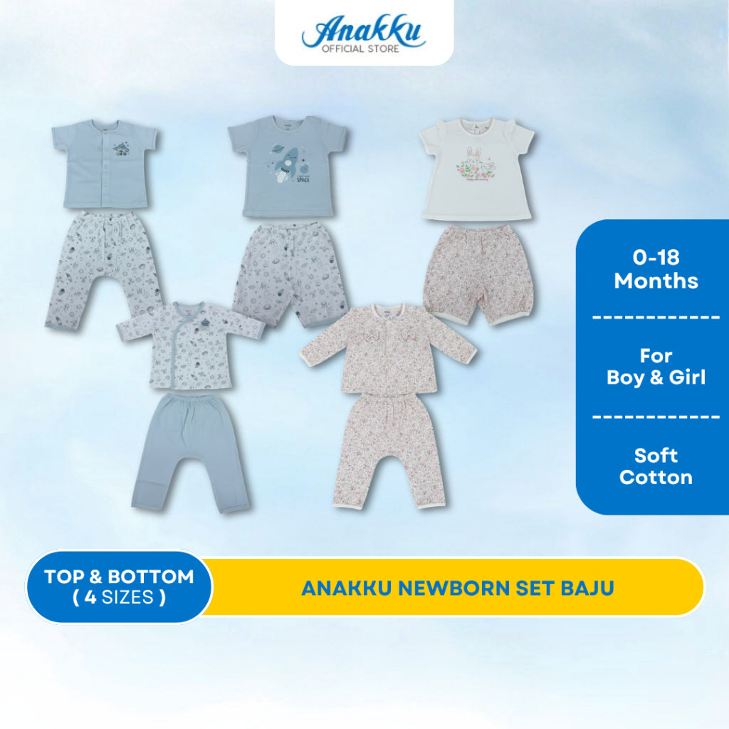 ANAKKU NEWBORN SET BAJU 120764-2/120765-2/120766-2/120768-2/120769-2 (0-18M)