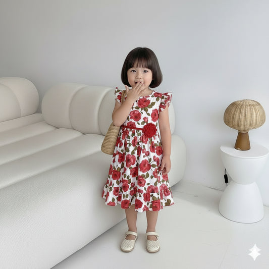 ANAKKU GIRLS WOVEN DRESS 1 - 4 Years - SH250033-4
