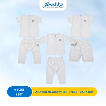 ANAKKU Newborn Set Baju Lubang Bayi Lelaki [0-18 Mths]