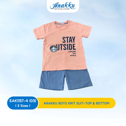 ANAKKU BOYS KNIT SUIT TOP & BOTTOM (1 - 3 years) - EAK1157-4