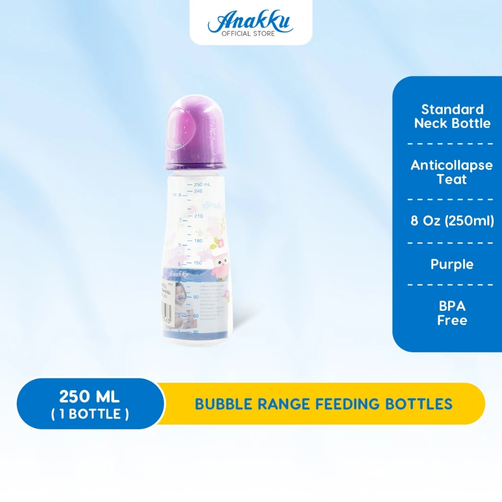 Anakku (2oz/4oz/8oz) PP Standard Neck Feeding Bottle Botol Susu 163-063