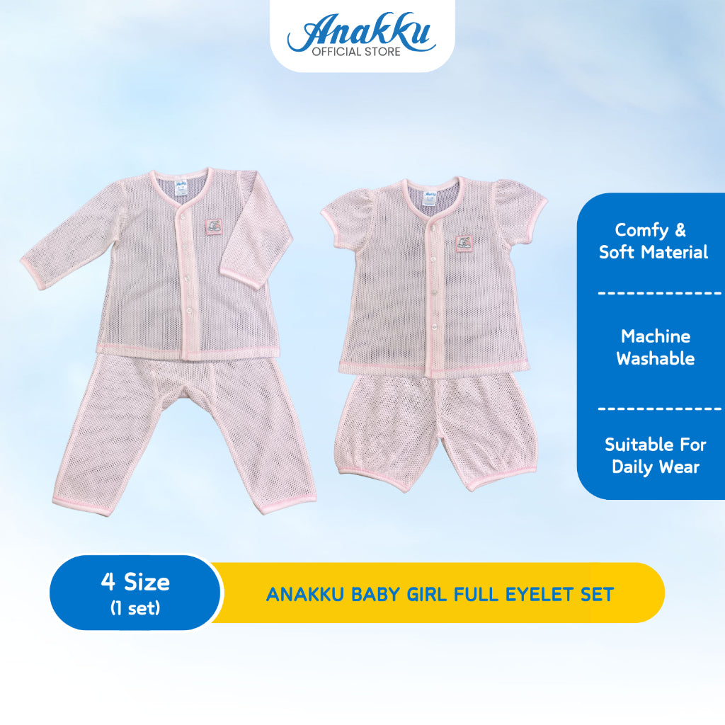 Anakku Newborn Set Baju Lubang Bayi Perempuan [0-18 Months] 120762-2/ 120763-2