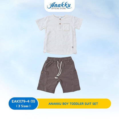 ANAKKU Boy Todler Knit Suit Set | Set Sut Kait Kanak-Kanak Lelaki (1yrs to 3yrs) EAK1179-4