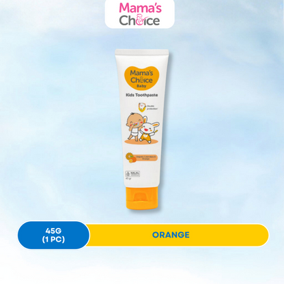 Mama's Choice Kids Toothpaste | Ubat Gigi Kanak2 - 45g Fluoride Free Safe to Swallow