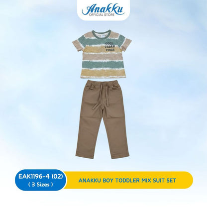ANAKKU BOY TODLER MIX SUIT SET (1 yrs to 3 yrs) EAK1196-4