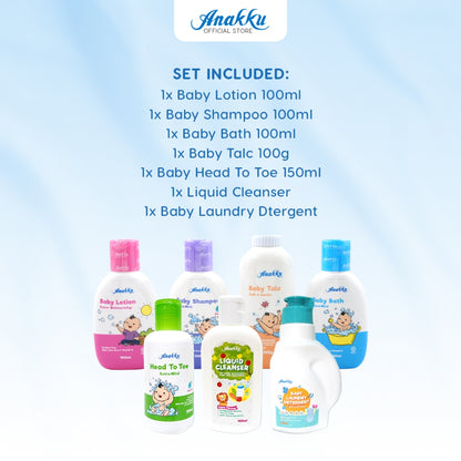 [Exclusive Combo] Anakku Baby Travel Toiletries & Cleansing Combo Set AKBD0036