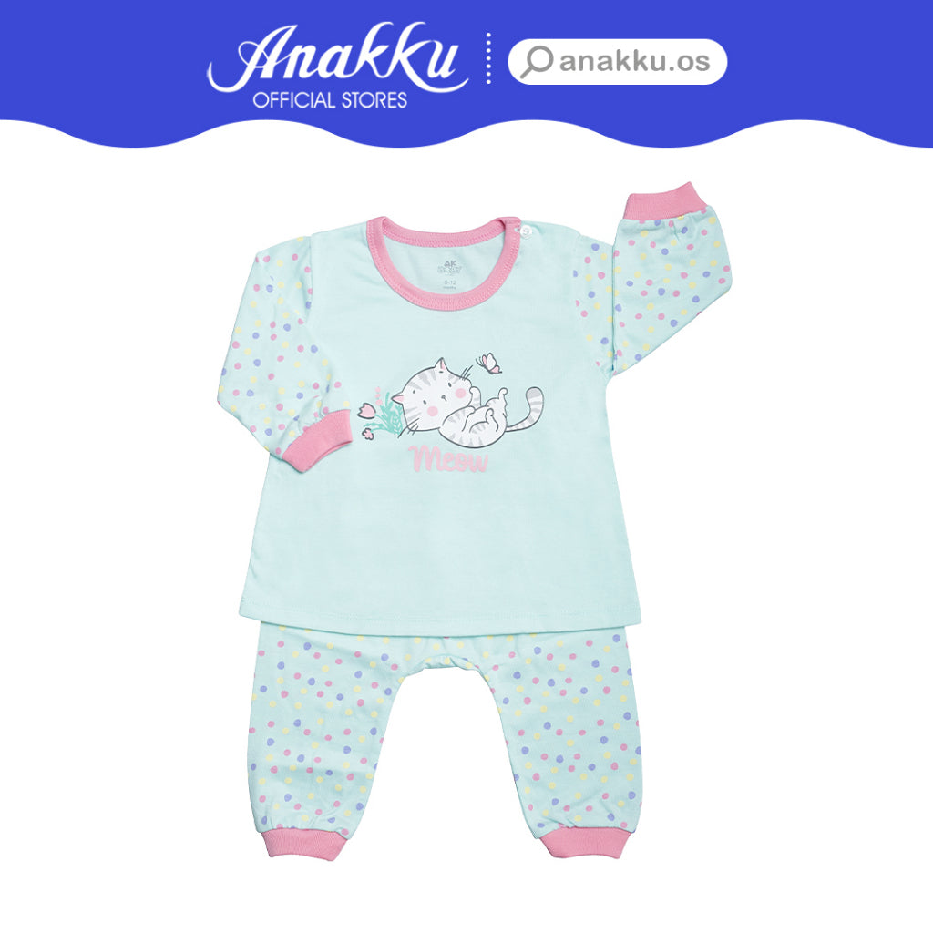 Anakku [3-18M] Newborn Baby Girl Clothing Suit Set Baju Bayi Perempuan EAK869-2