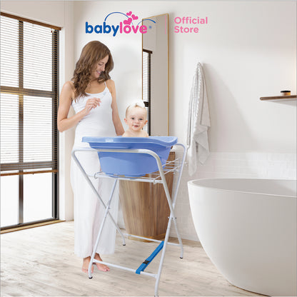 Babylove Ezi-Fold Stand Mandi Bayi Boleh Lipat | 3-Height Adjustable | Support Up to 15kg