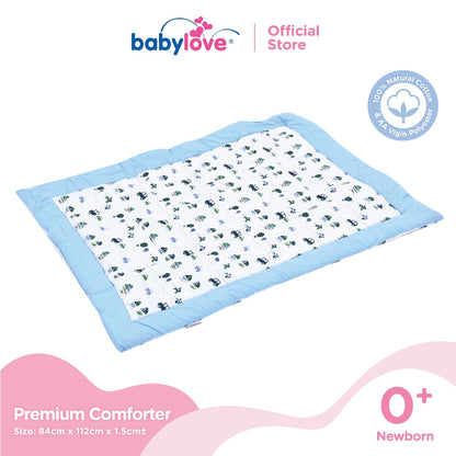 Babylove Premium Baby Comforter (100% Cotton with Polyester Fibre Filling) (84cm x 112cm)