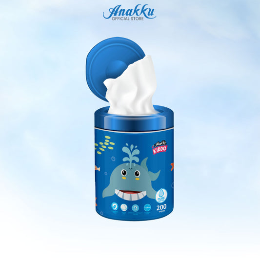 Anakku Kiddo Character Wipes Canister 200's WTC2005