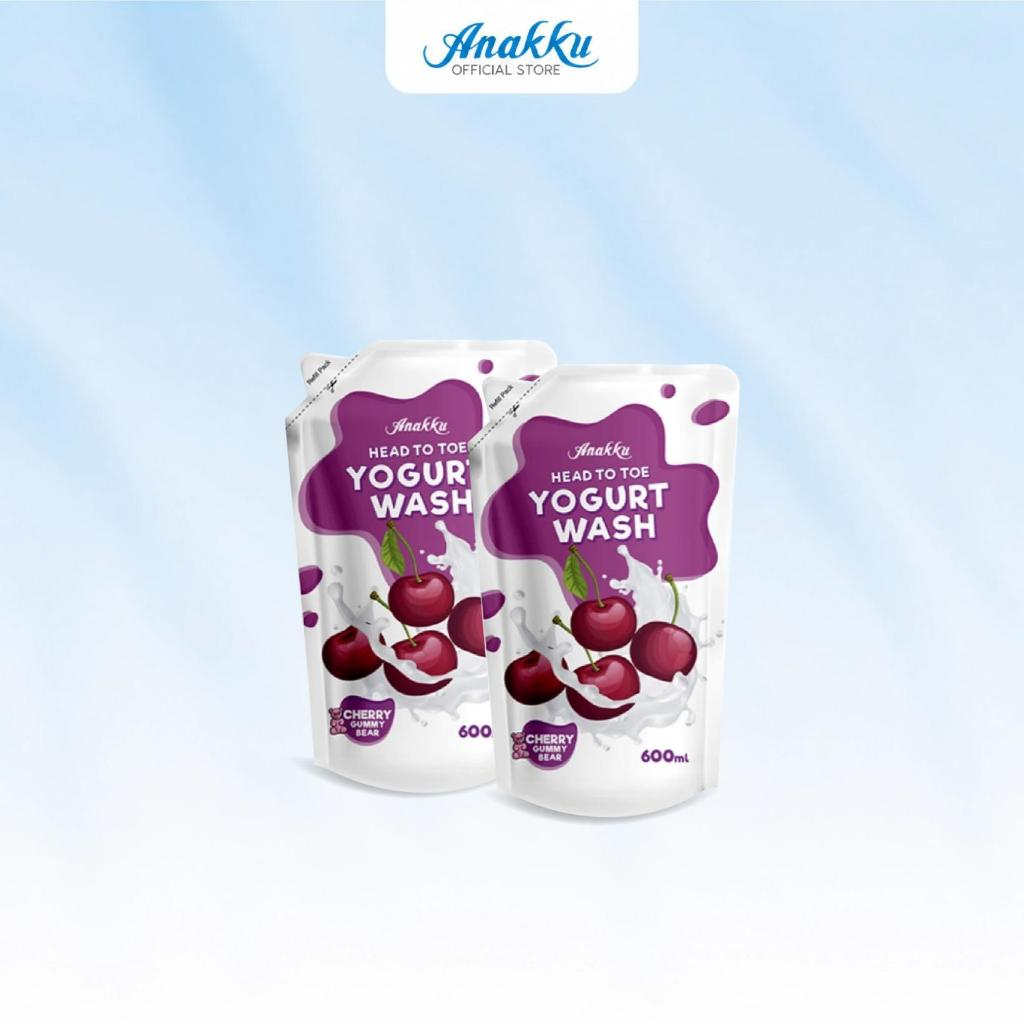 ANAKKU Baby Head To Toe Yogurt Body Wash Baby Bath Refill Pack Sabun Mandian Bayi - 2/4/6 packs