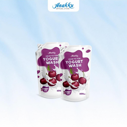 ANAKKU Baby Head To Toe Yogurt Body Wash Baby Bath Refill Pack Sabun Mandian Bayi - 2/4/6 packs