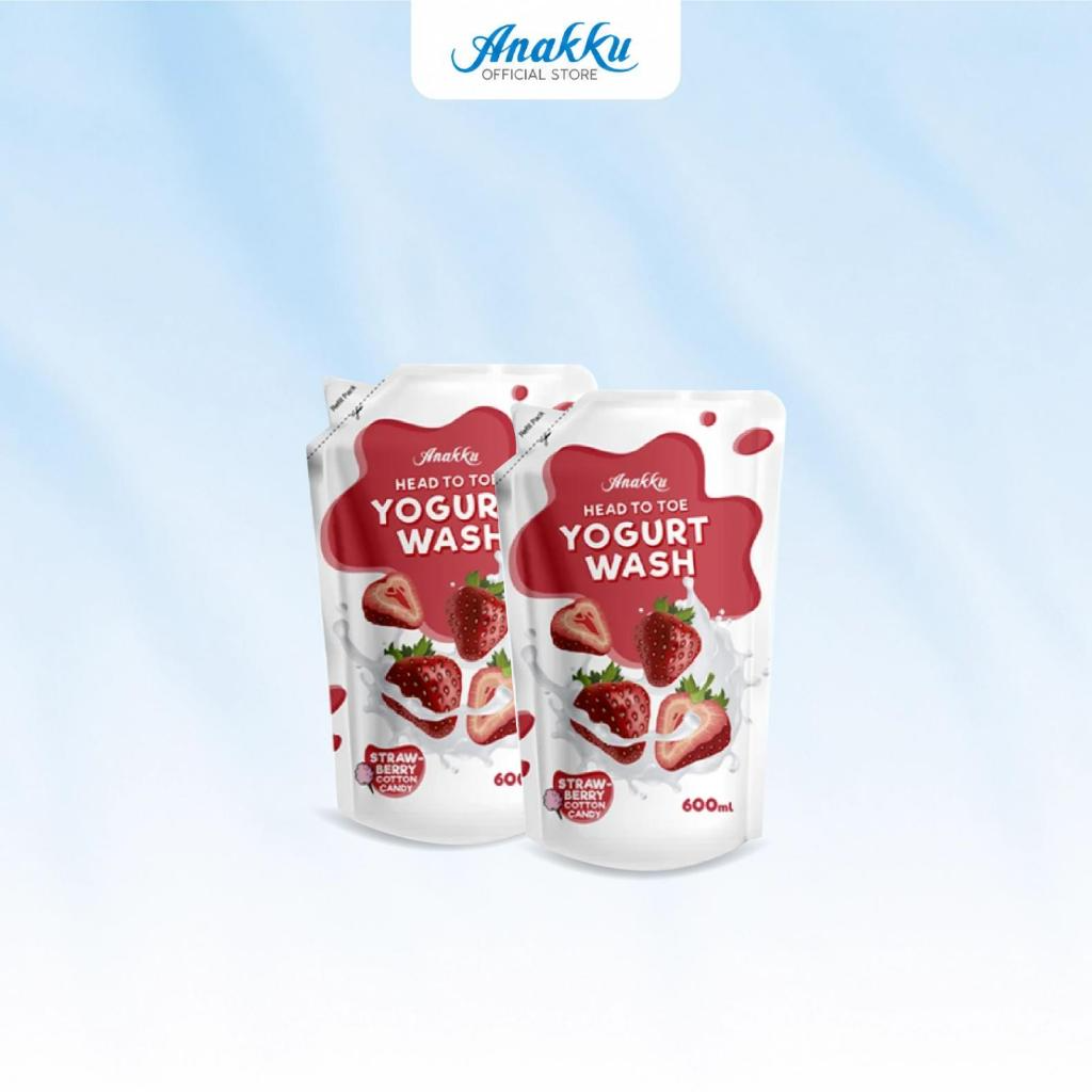 ANAKKU Baby Head To Toe Yogurt Body Wash Baby Bath Refill Pack Sabun Mandian Bayi - 2/4/6 packs