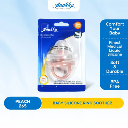 Anakku Baby Silicone Ring Soother - Puting Gelang Silikon Bayi 163-265